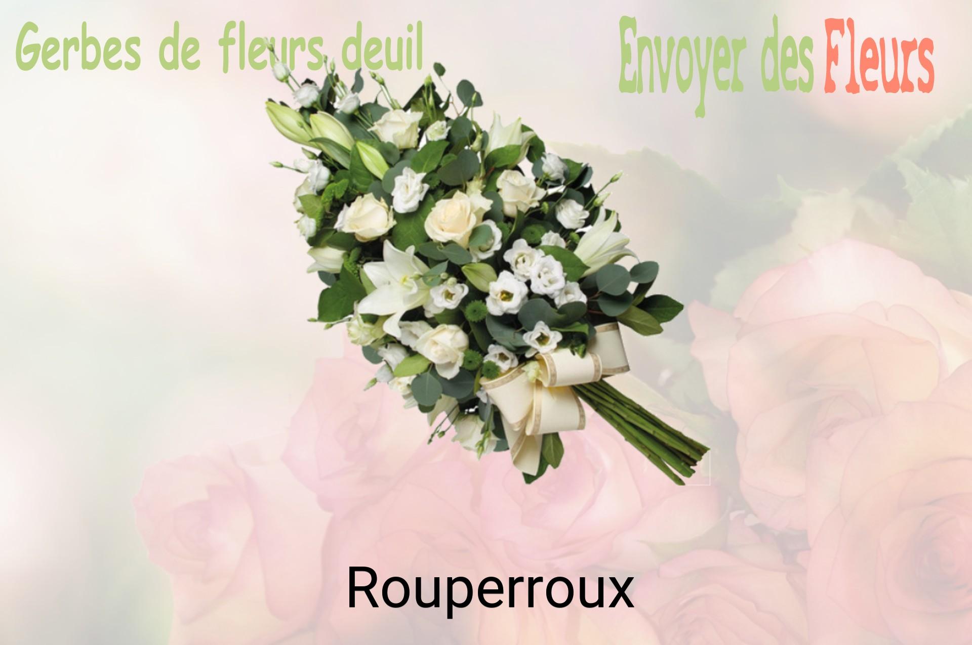 Gerbe de fleurs de deuil livrée à Rouperroux